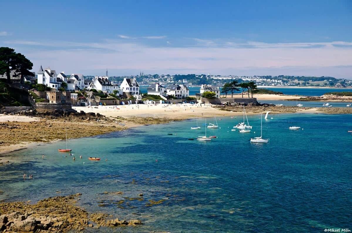 Kermartin - Maison De Famille Avec Vue Sur La Baie De Morlaix Plouézocʼh Εξωτερικό φωτογραφία