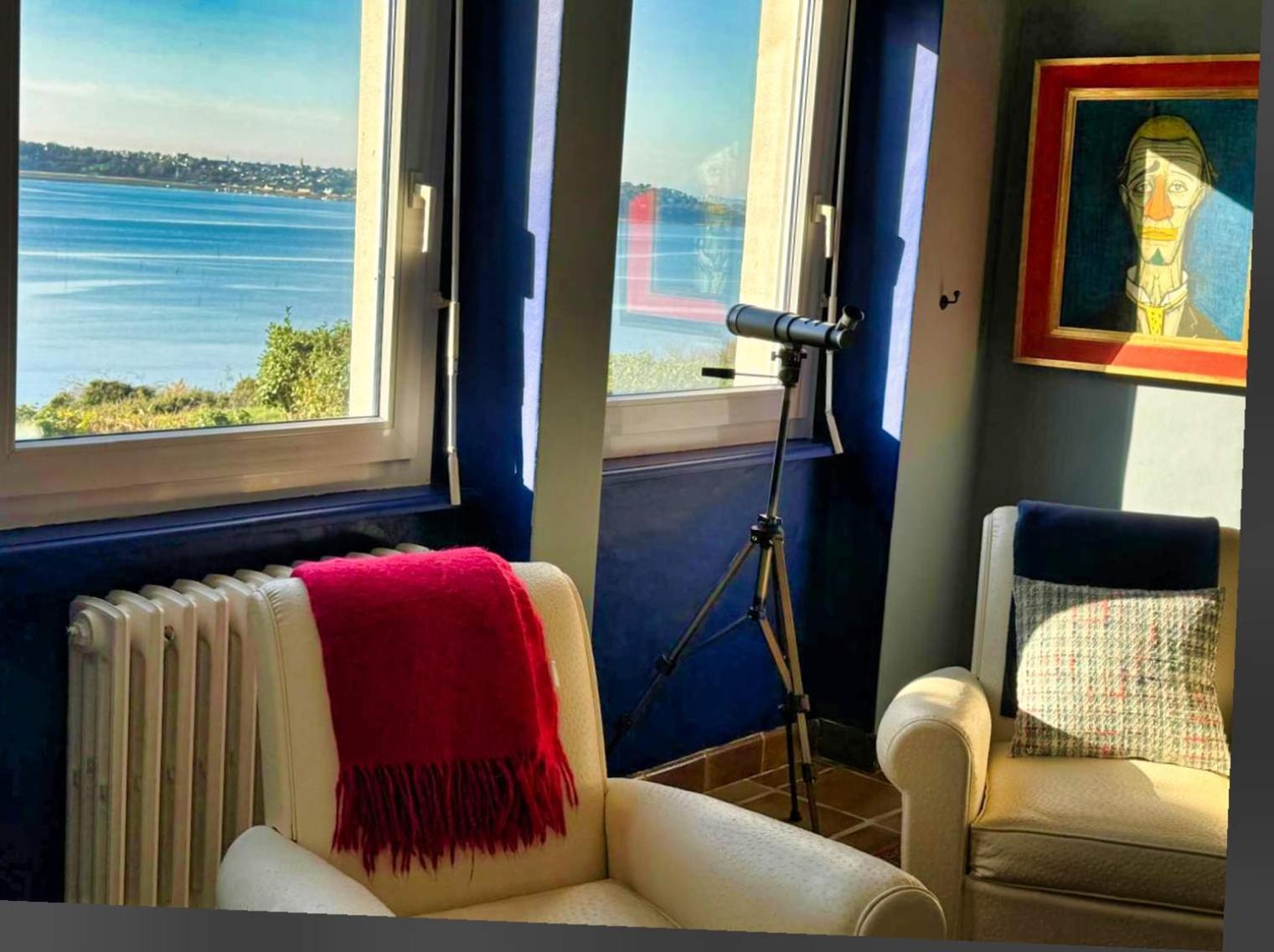 Kermartin - Maison De Famille Avec Vue Sur La Baie De Morlaix Plouézocʼh Εξωτερικό φωτογραφία